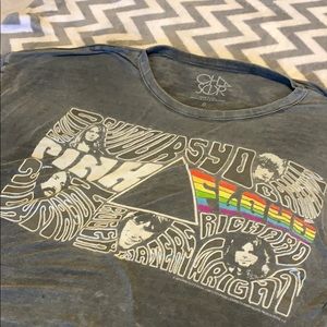 Chaser hi low Pink Floyd gray tee